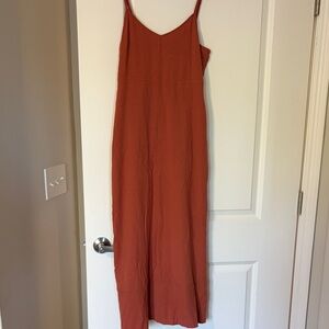 Spruce and market Rust Orange Spaghetti Strap Maxi Dress